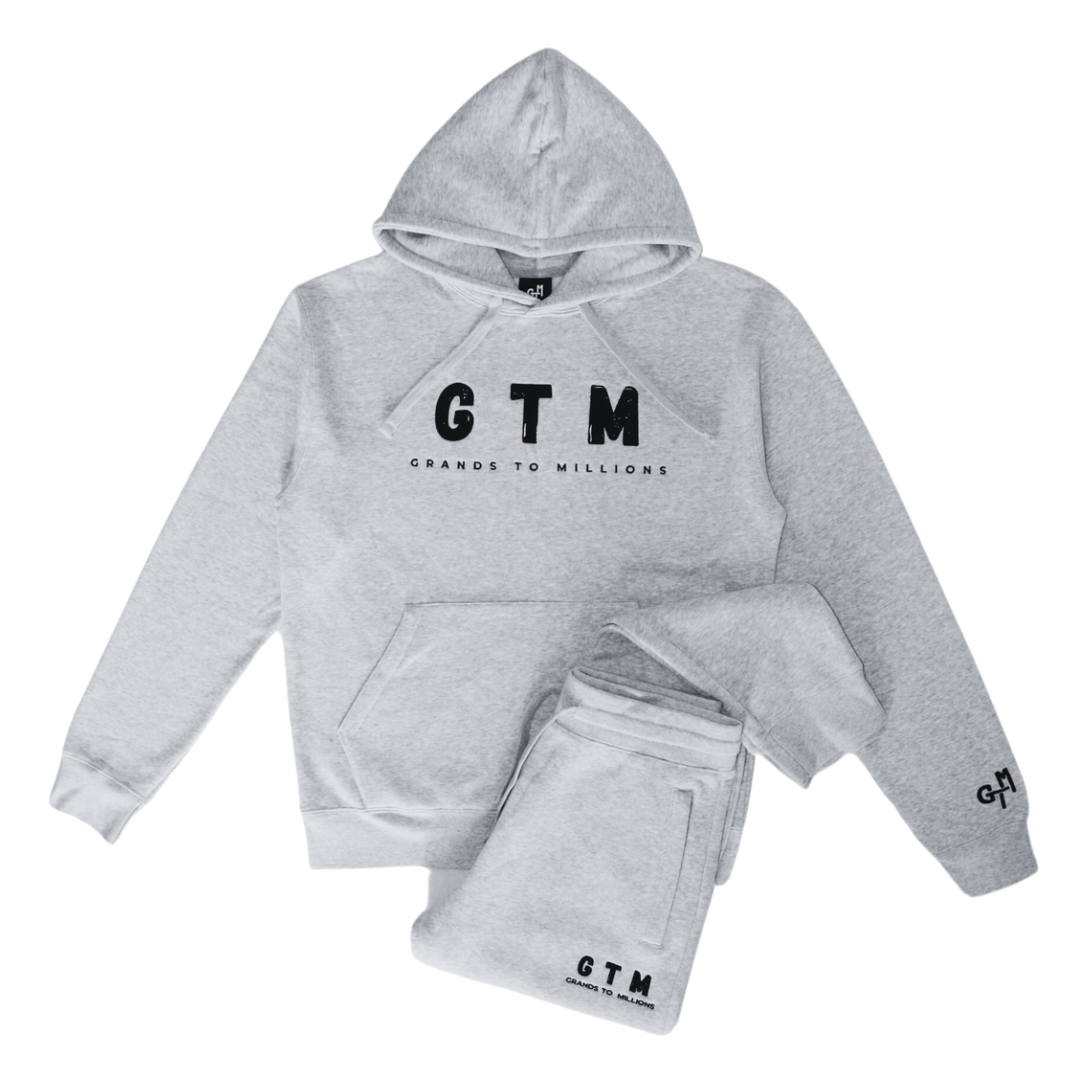 Black GTM Embroidery Tracksuit Set